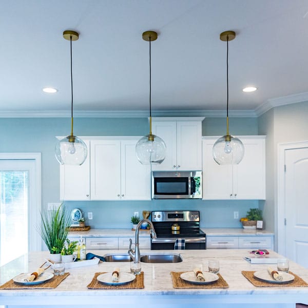 Open Floor Plan Kitchen In A New Construction